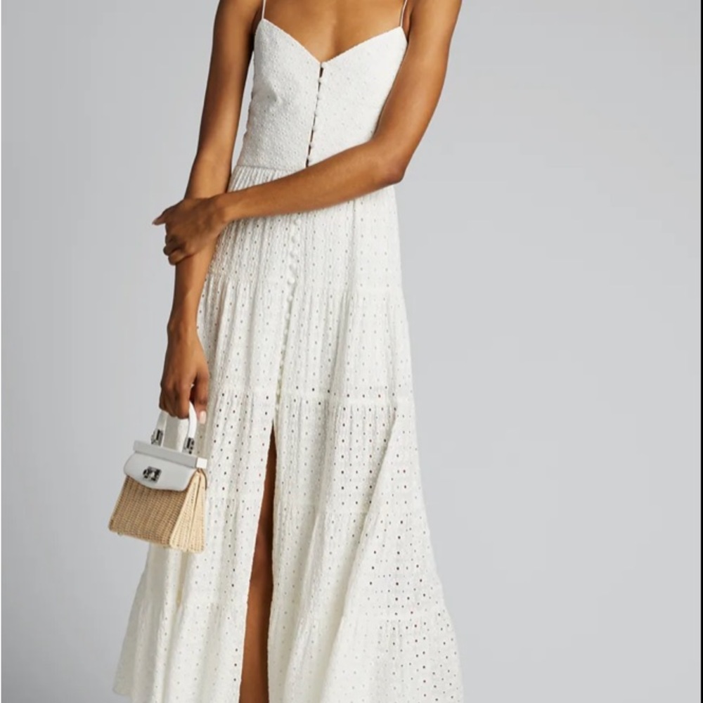 Alice+Olivia white dress